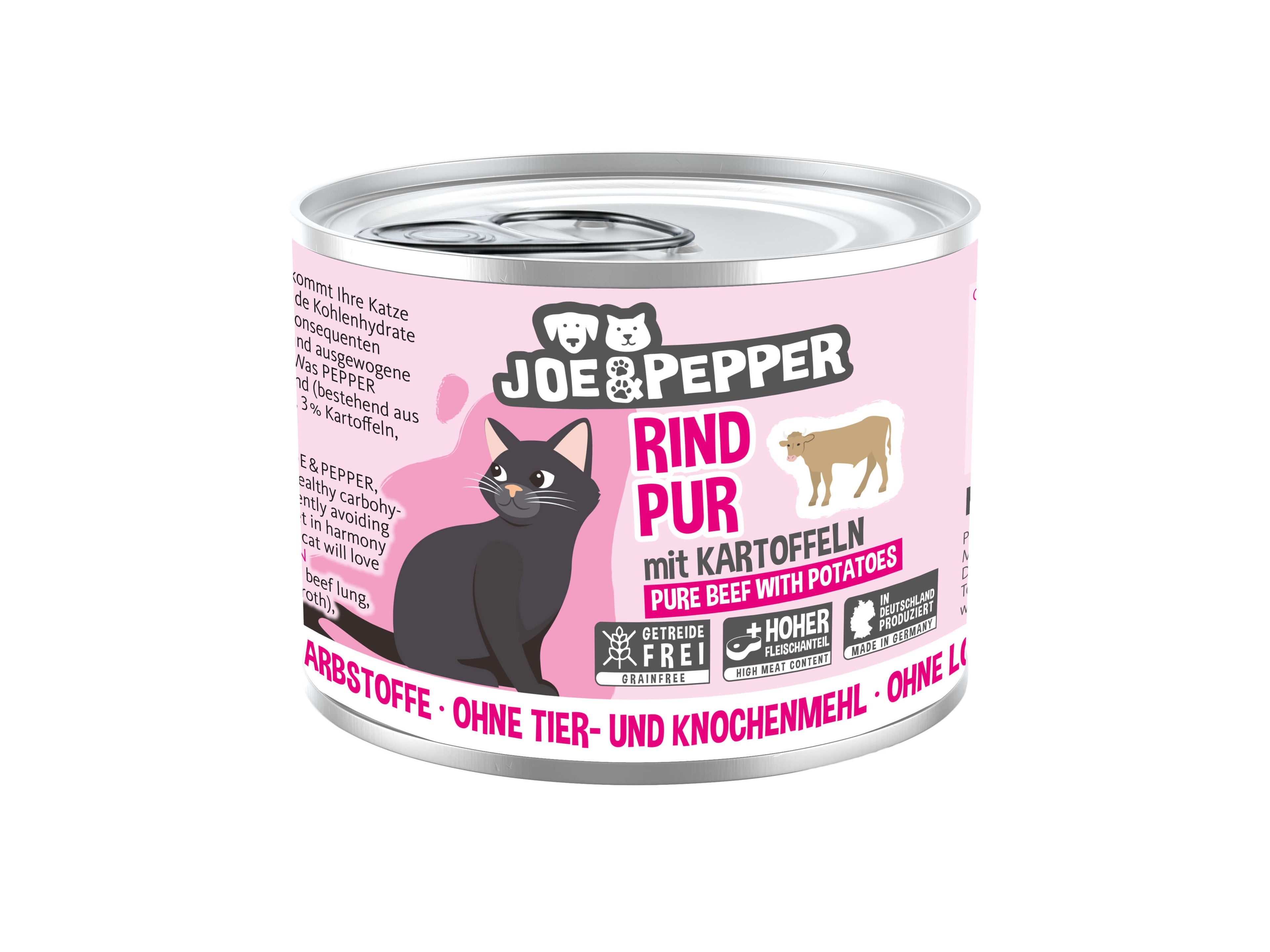 Joe & Pepper Cat Rind pur mit Kartoffeln 200g