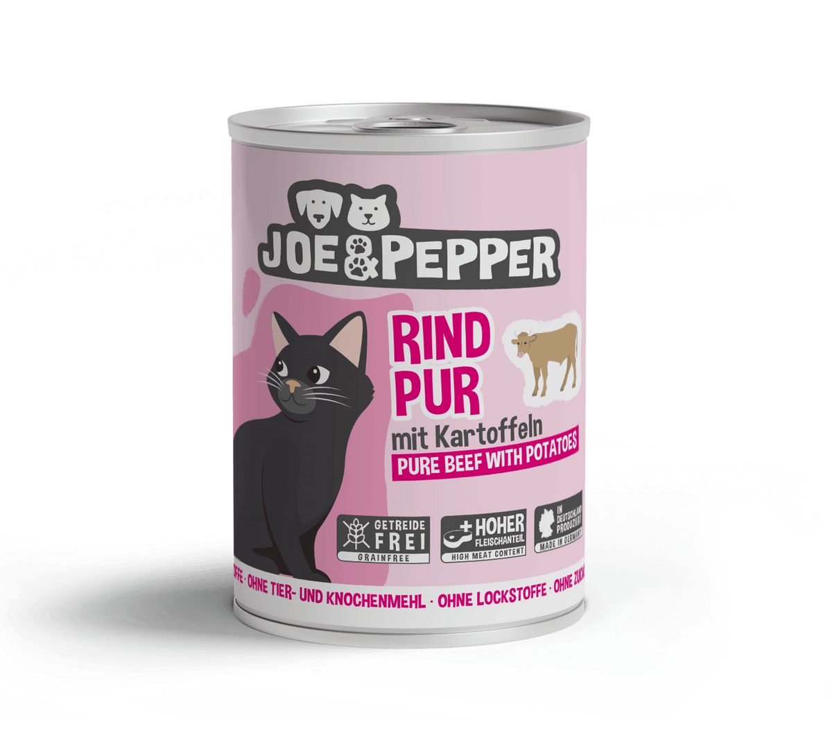 Joe & Pepper Cat Rind pur mit Kartoffeln 400g