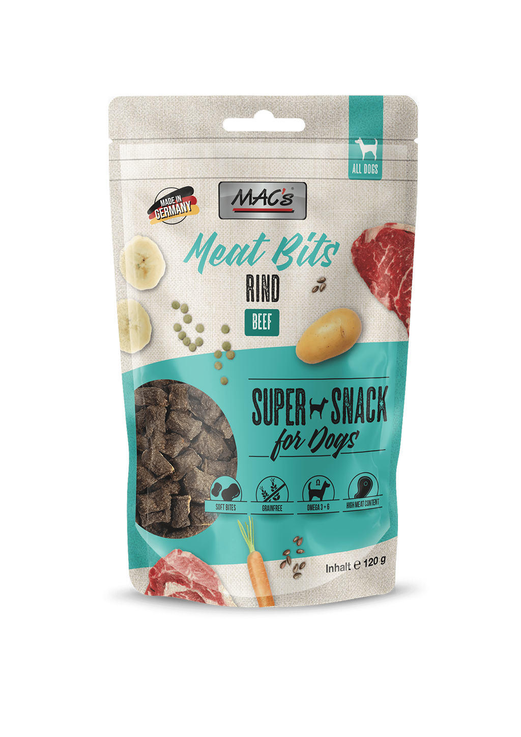 MAC's Dog Meat Bits Rind 120g Snack