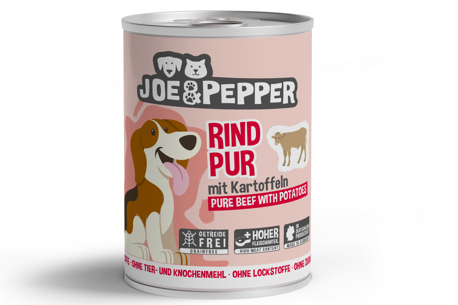 Joe&Pepper Dog Rind pur mit Kartoffeln 400g