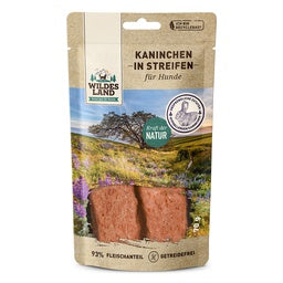 Wildes Land Fleischsnacks
Kaninchenfleisch in Streifen