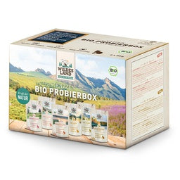 Wildes Land Adult Katze Pouch Probierbox Bio 6x 85g