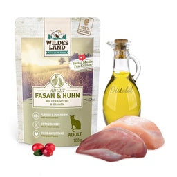 Wildes Land Classic Adult Katze Pouch
Fasan und Huhn 100g