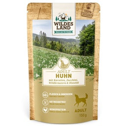 Wildes Land Classic Adult Hund
Huhn mit Karotten 150 g