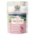 Wildes Land Classic Adult Katze Pouch 
Rind und Pute mit Distelöl 100g