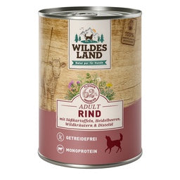 Wildes Land Classic Adult Hund Rind&Süßkartoffeln 400g
